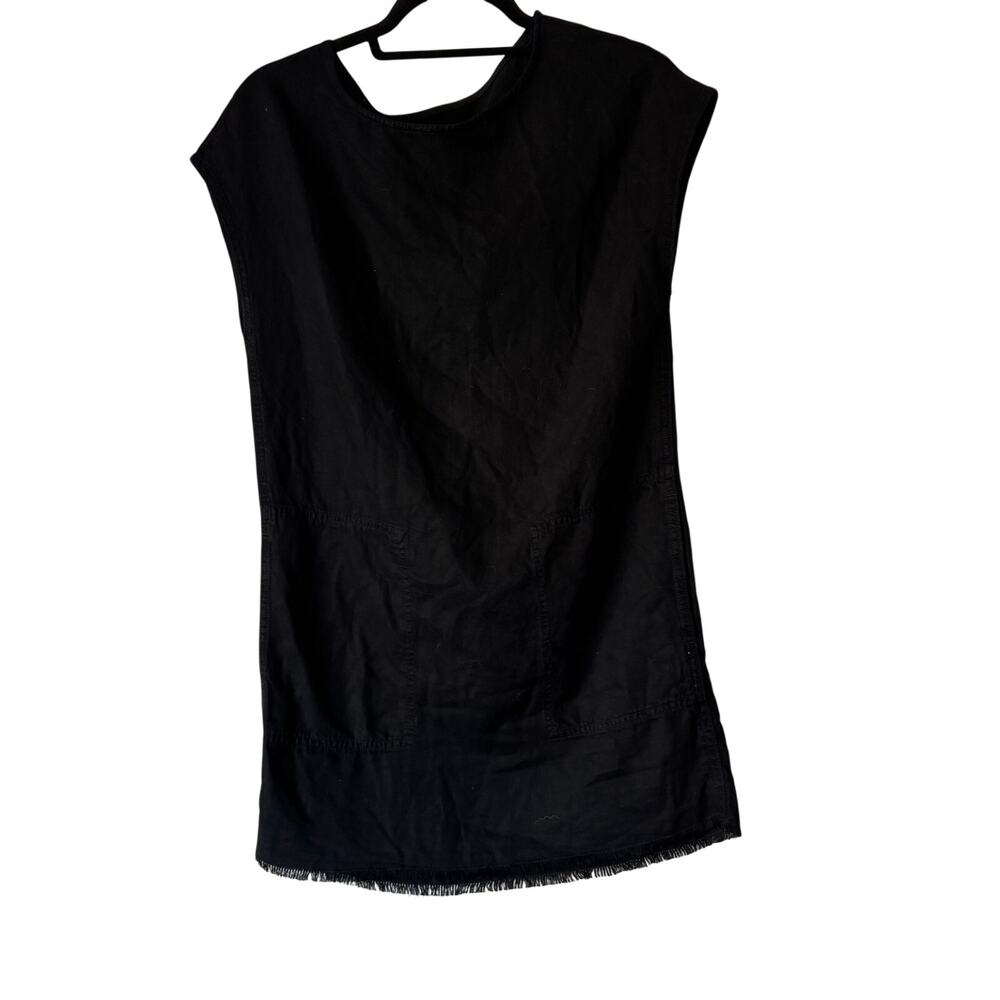 Wilfred free Black tunic raw hem mini dress